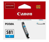 Canon Genuine CLI-581C Cyan Ink Cartridge 2103C001 CLI581C