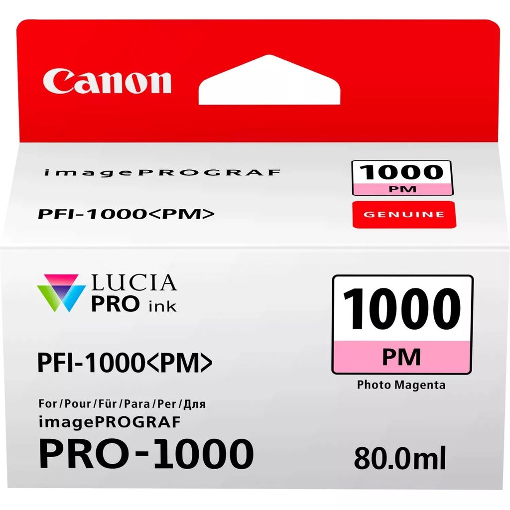 Canon Genuine PFI-1000PM Photo Magenta Ink 0551C001AA 80ml Pro1000 PFI1000PM - PFI-1000 ink