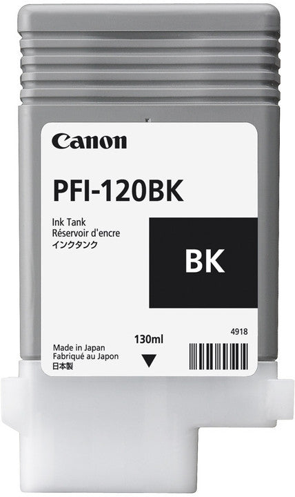 Canon Genuine PFI-120BK Ink Cartridge Black 130ml 2885C001AA  PFI120BK - Canon PFI-120 Ink